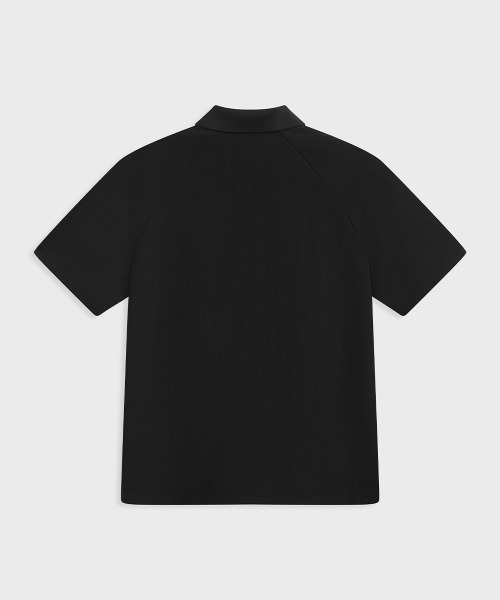 MODE COMMUTER（モードコミューター）の「Waffle S/S Polo Shirt（ポロシャツ・メンズ・ブラック・SMALL/LARGE）」の13枚目の写真