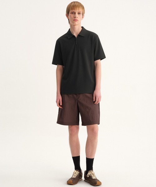 MODE COMMUTER（モードコミューター）の「Waffle S/S Polo Shirt（ポロシャツ・メンズ・ブラック・SMALL/LARGE）」の5枚目の写真