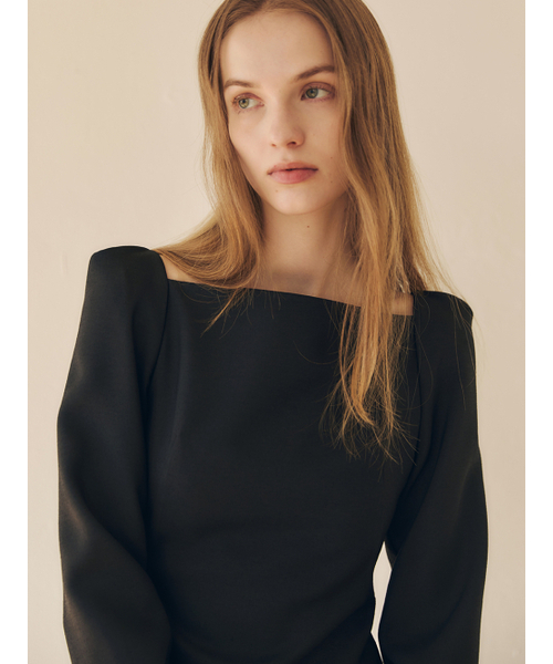 LETQSTUDIO（レチケットスタジオ）の「シルエットドレス、ブラック（ワンピース・レディース・その他・SMALL/MEDIUM）」の2枚目の写真