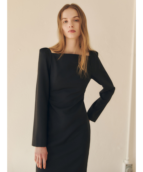 LETQSTUDIO（レチケットスタジオ）の「シルエットドレス、ブラック（ワンピース・レディース・その他・SMALL/MEDIUM）」の4枚目の写真