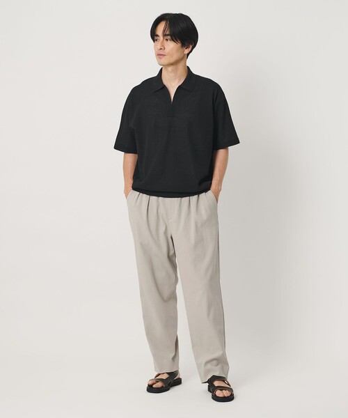 BEAUTY&YOUTH UNITED ARROWS(ビューティーアンドユースユナイテッドアローズ)の「フラックス オックス バルーン イージー パンツ NO.9 ヨコストレッチ 吸水速乾 透け防止(その他パンツ・メンズ・ナチュラル/ホワイト/ブラック・S/XL/L/M)」の6枚目の写真
