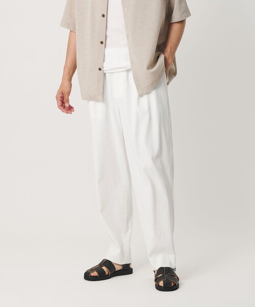 BEAUTY&YOUTH UNITED ARROWS(ビューティーアンドユースユナイテッドアローズ)の「フラックス オックス バルーン イージー パンツ NO.9 ヨコストレッチ 吸水速乾 透け防止(その他パンツ・メンズ・ナチュラル/ホワイト/ブラック・S/XL/L/M)」の8枚目の写真