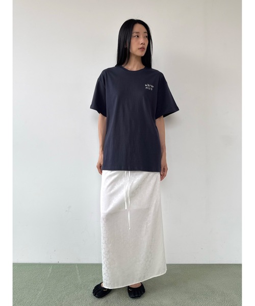 Didot.showroom（ディドット ショールーム）の「レタリングDOGプリントT（Tシャツ/カットソー・レディース・ホワイト/ネイビー/ヘザーグレー・FREE）」の12枚目の写真