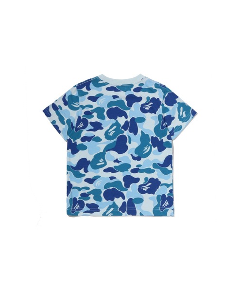 A BATHING APE（アベイシングエイプ）の「ABC CAMO BABY MILO COLLEGE TEE（Tシャツ/カットソー・キッズ・グリーン/ブルー/ピンク・110/100/130/90/140/120）」の6枚目の写真