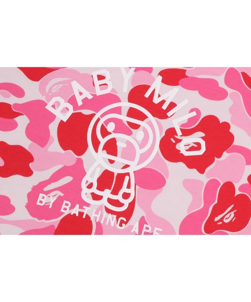 A BATHING APE（アベイシングエイプ）の「ABC CAMO BABY MILO COLLEGE TEE（Tシャツ/カットソー・キッズ・グリーン/ブルー/ピンク・110/100/130/90/140/120）」の10枚目の写真