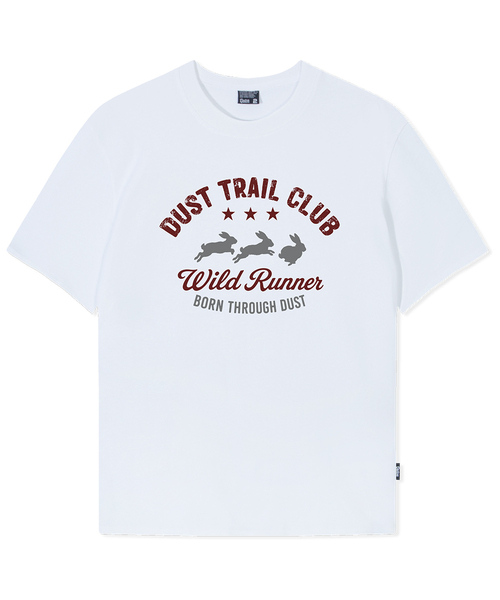 QUTON(ク―トン)の「レバットランナー オーバーサイズ ヘビー 半袖Tシャツ(Tシャツ/カットソー・レディース・ダークオレンジ/バーガンディー/レモンイエロー/ホワイト×ブルー・1/2/3/4)」の4枚目の写真