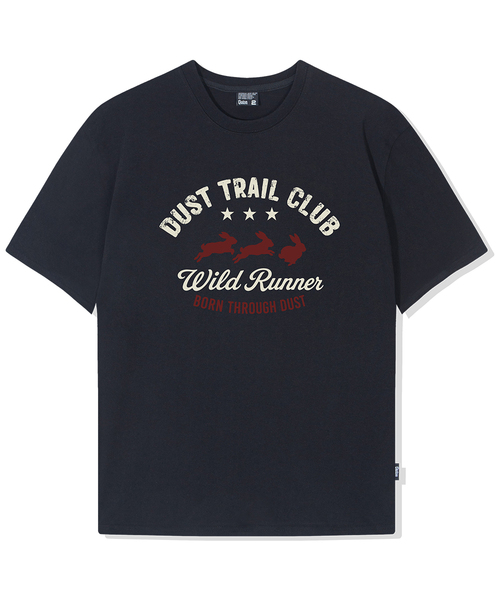 QUTON(ク―トン)の「レバットランナー オーバーサイズ ヘビー 半袖Tシャツ(Tシャツ/カットソー・レディース・ダークオレンジ/バーガンディー/レモンイエロー/ホワイト×ブルー・1/2/3/4)」の3枚目の写真