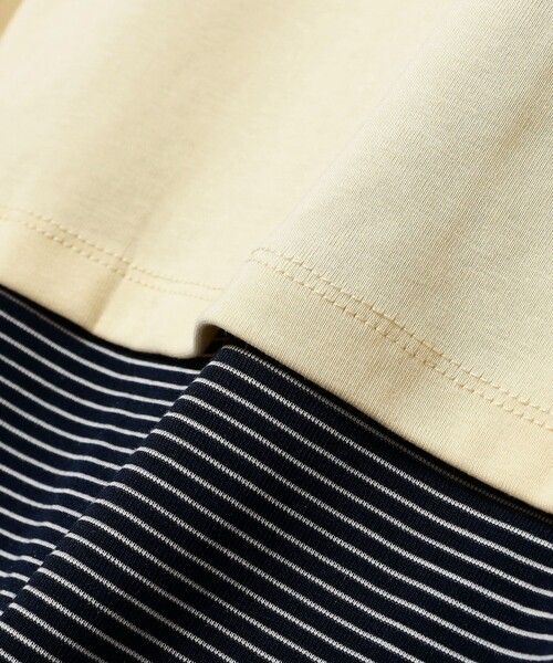 Ray BEAMS(レイビームス)の「ノースリーブ シャツ レイヤード カーディガン(Tシャツ/カットソー・レディース・ブラック/クリーム・ONE SIZE)」の19枚目の写真