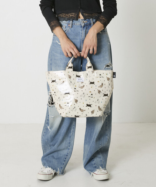 ROOTOTE(ルートート)の「ROOTOTE/ルートート EU.デリ.ラミネート-Y(ショルダーバッグ・レディース・アイボリー/カーキ・ONE SIZE)」の3枚目の写真