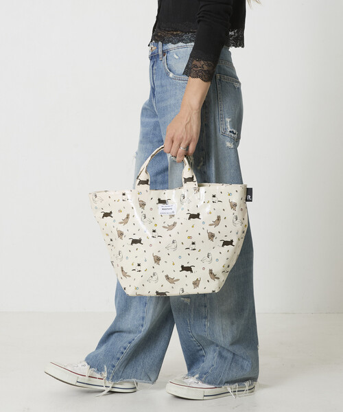 ROOTOTE(ルートート)の「ROOTOTE/ルートート EU.デリ.ラミネート-Y(ショルダーバッグ・レディース・アイボリー/カーキ・ONE SIZE)」の6枚目の写真