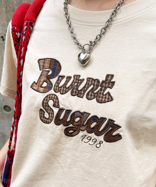 DOUBLE NAME(ダブルネーム)の「チェックアップリケコンパクトTEE(Tシャツ/カットソー・レディース・グリーン/オフホワイト/ブラウン・FREE)」の8枚目の写真