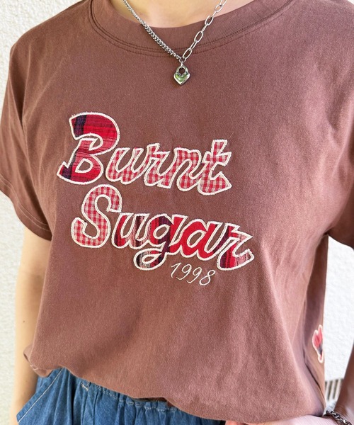 DOUBLE NAME(ダブルネーム)の「チェックアップリケコンパクトTEE(Tシャツ/カットソー・レディース・グリーン/オフホワイト/ブラウン・FREE)」の12枚目の写真