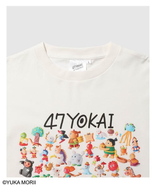 Mac-House(マックハウス)の「【47YOKAI /47ようかい】YOKAI 大集合Tシャツ(Tシャツ/カットソー・メンズ・ホワイト/ブラック・S/M/L)」の4枚目の写真