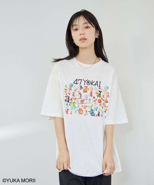 Mac-House(マックハウス)の「【47YOKAI /47ようかい】YOKAI 大集合Tシャツ(Tシャツ/カットソー・メンズ・ホワイト/ブラック・S/M/L)」の9枚目の写真
