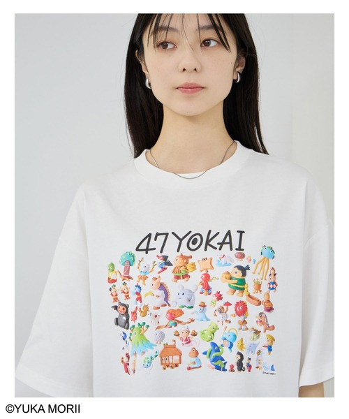 Mac-House(マックハウス)の「【47YOKAI /47ようかい】YOKAI 大集合Tシャツ(Tシャツ/カットソー・メンズ・ホワイト/ブラック・S/M/L)」の12枚目の写真
