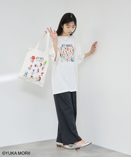 Mac-House(マックハウス)の「【47YOKAI /47ようかい】YOKAI 大集合Tシャツ(Tシャツ/カットソー・メンズ・ホワイト/ブラック・S/M/L)」の14枚目の写真