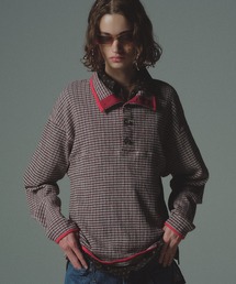 amok（アモク）の「CHECK BLOUSE TEE（ポロシャツ）」