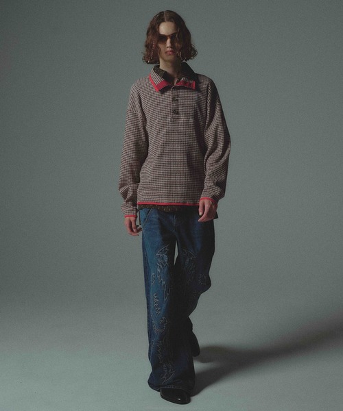 amok(アモク)の「CHECK BLOUSE TEE(ポロシャツ・メンズ・レッド/ブルー・M/L/S)」の15枚目の写真