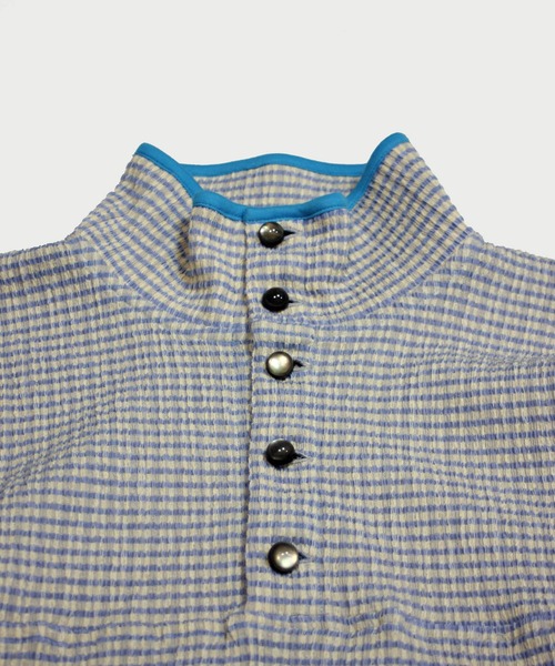 amok(アモク)の「CHECK BLOUSE TEE(ポロシャツ・メンズ・レッド/ブルー・M/L/S)」の9枚目の写真