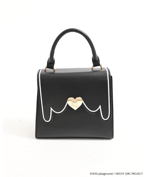TRAVAS TOKYO(トラバス トウキョウ)の「【TRAVAS TOKYO×NEEDY GIRL OVERDOSE】2WAYエンジェルフラップバッグ(ハンドバッグ・レディース・ブラック/ホワイト・FREE)」の14枚目の写真