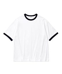 [Unisex] BASIC LINE RINGER T-SHIRT [WHITE]