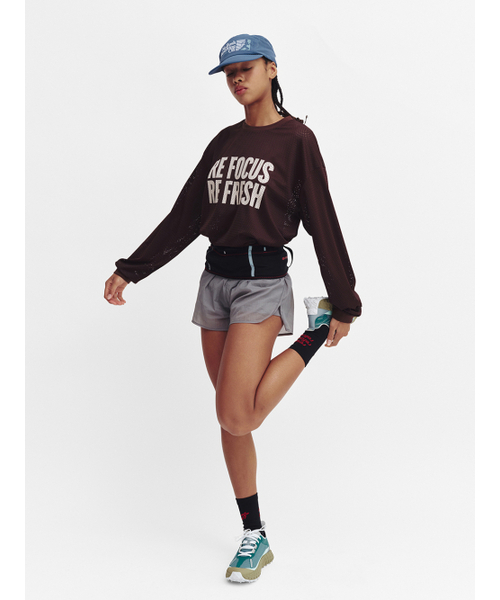 MENASOO（ミナス）の「Refocus Mesh Round Neck T Shirt_Brown（Tシャツ/カットソー・レディース・ブラウン・FREE/2）」の5枚目の写真