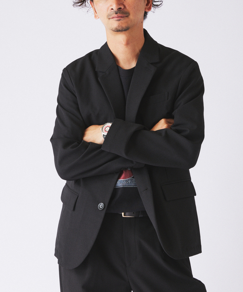 JOURNAL STANDARD relume(ジャーナルスタンダード レリューム)の「ソフト メランジ ”ウォッシャブル” 2Bジャケット(テーラードジャケット・メンズ・ブラウン/ブラック・LARGE/MEDIUM)」の1枚目の写真