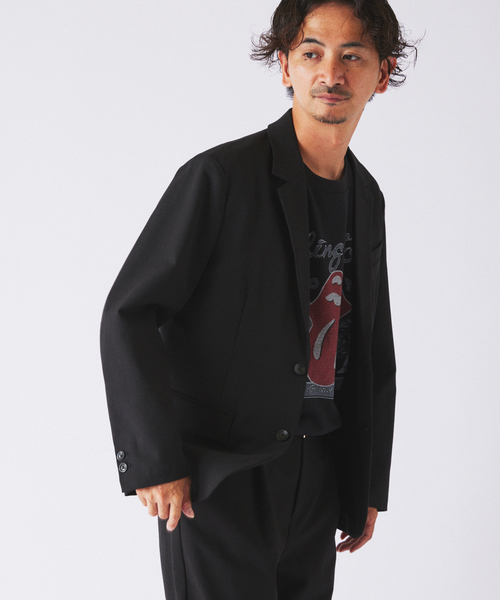 JOURNAL STANDARD relume(ジャーナルスタンダード レリューム)の「ソフト メランジ ”ウォッシャブル” 2Bジャケット(テーラードジャケット・メンズ・ブラウン/ブラック・LARGE/MEDIUM)」の6枚目の写真