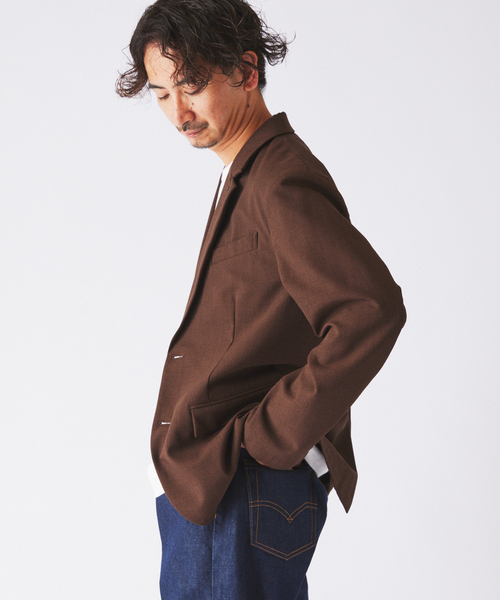 JOURNAL STANDARD relume(ジャーナルスタンダード レリューム)の「ソフト メランジ ”ウォッシャブル” 2Bジャケット(テーラードジャケット・メンズ・ブラウン/ブラック・LARGE/MEDIUM)」の11枚目の写真