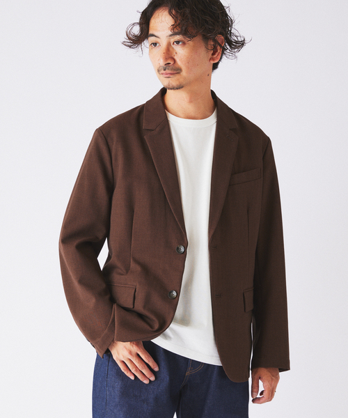 JOURNAL STANDARD relume(ジャーナルスタンダード レリューム)の「ソフト メランジ ”ウォッシャブル” 2Bジャケット(テーラードジャケット・メンズ・ブラウン/ブラック・LARGE/MEDIUM)」の12枚目の写真