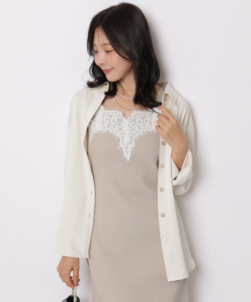 Apuweiser-riche（アプワイザーリッシェ）の「レーストリムワンピース×シャツｓｅｔ（ワンピース・レディース・グレイッシュベージュ・2/1）」の19枚目の写真