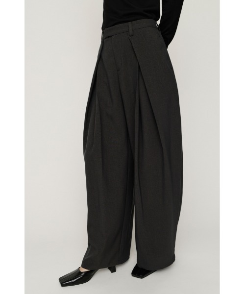 SLY(スライ)の「TUCK WIDE MANNISH SLACKS タックワイドマニッシュスラックス 秋服(スラックス・レディース・杢グレー/ブラック・2/1)」の6枚目の写真