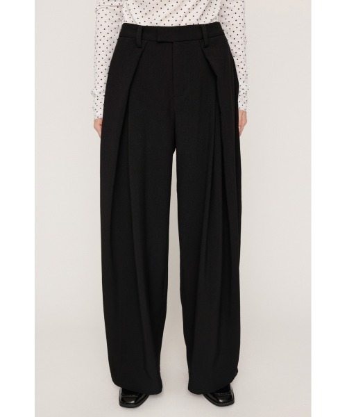 SLY(スライ)の「TUCK WIDE MANNISH SLACKS タックワイドマニッシュスラックス 秋服(スラックス・レディース・杢グレー/ブラック・2/1)」の5枚目の写真