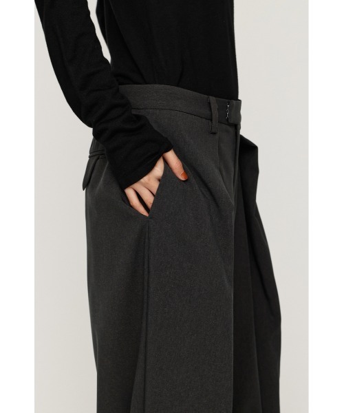 SLY(スライ)の「TUCK WIDE MANNISH SLACKS タックワイドマニッシュスラックス 秋服(スラックス・レディース・杢グレー/ブラック・2/1)」の16枚目の写真