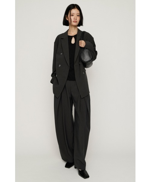 SLY(スライ)の「TUCK WIDE MANNISH SLACKS タックワイドマニッシュスラックス 秋服(スラックス・レディース・杢グレー/ブラック・2/1)」の7枚目の写真