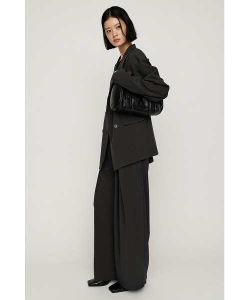 SLY(スライ)の「TUCK WIDE MANNISH SLACKS タックワイドマニッシュスラックス 秋服(スラックス・レディース・杢グレー/ブラック・2/1)」の9枚目の写真