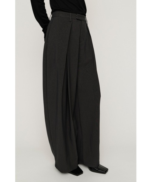 SLY(スライ)の「TUCK WIDE MANNISH SLACKS タックワイドマニッシュスラックス 秋服(スラックス・レディース・杢グレー/ブラック・2/1)」の10枚目の写真