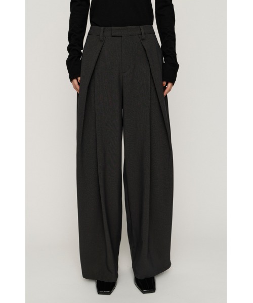 SLY(スライ)の「TUCK WIDE MANNISH SLACKS タックワイドマニッシュスラックス 秋服(スラックス・レディース・杢グレー/ブラック・2/1)」の11枚目の写真
