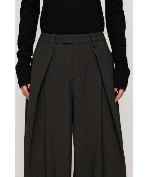 SLY(スライ)の「TUCK WIDE MANNISH SLACKS タックワイドマニッシュスラックス 秋服(スラックス・レディース・杢グレー/ブラック・2/1)」の14枚目の写真