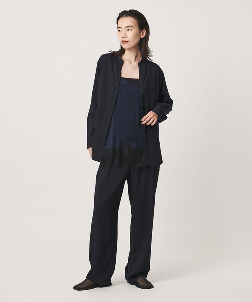 MARW UNITED ARROWS(マルゥ ユナイテッドアローズ)の「<MARW UNITED ARROWS>バンドカラー スキッパー シャツ(シャツ/ブラウス・レディース・モカ/ネイビー・FREE)」の7枚目の写真
