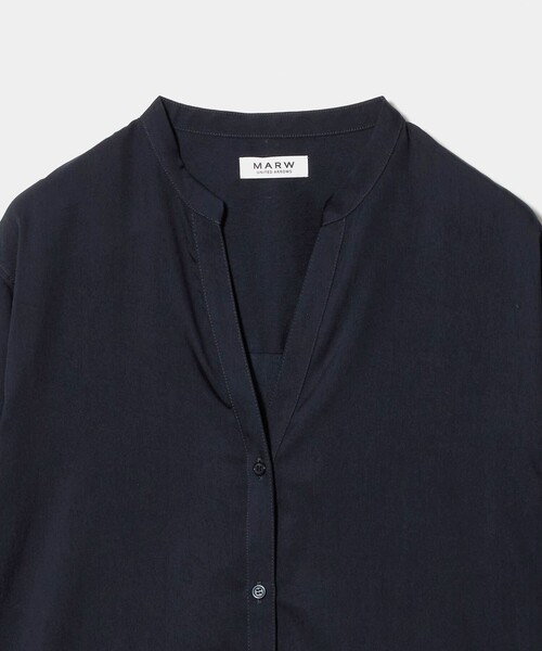 MARW UNITED ARROWS(マルゥ ユナイテッドアローズ)の「<MARW UNITED ARROWS>バンドカラー スキッパー シャツ(シャツ/ブラウス・レディース・モカ/ネイビー・FREE)」の19枚目の写真