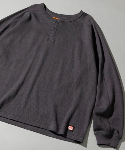 RED KAP（レッドキャップ）の「RED KAP/レッドキャップ 別注 ヘンリーネック ロングスリーブ サーマル Tシャツ（Tシャツ/カットソー・メンズ・オリーブ/ブラック/ホワイト/チャコールグレー・SMALL/MEDIUM/LARGE）」の17枚目の写真