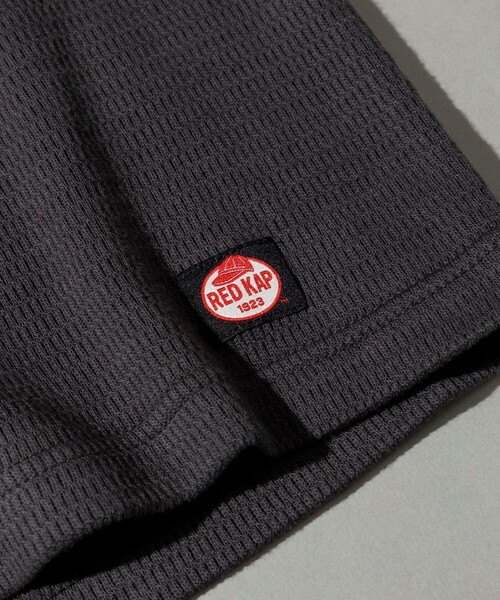 RED KAP（レッドキャップ）の「RED KAP/レッドキャップ 別注 ヘンリーネック ロングスリーブ サーマル Tシャツ（Tシャツ/カットソー・メンズ・オリーブ/ブラック/ホワイト/チャコールグレー・SMALL/MEDIUM/LARGE）」の10枚目の写真