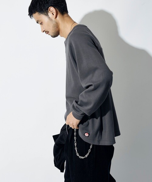 RED KAP（レッドキャップ）の「RED KAP/レッドキャップ 別注 ヘンリーネック ロングスリーブ サーマル Tシャツ（Tシャツ/カットソー・メンズ・オリーブ/ブラック/ホワイト/チャコールグレー・SMALL/MEDIUM/LARGE）」の21枚目の写真