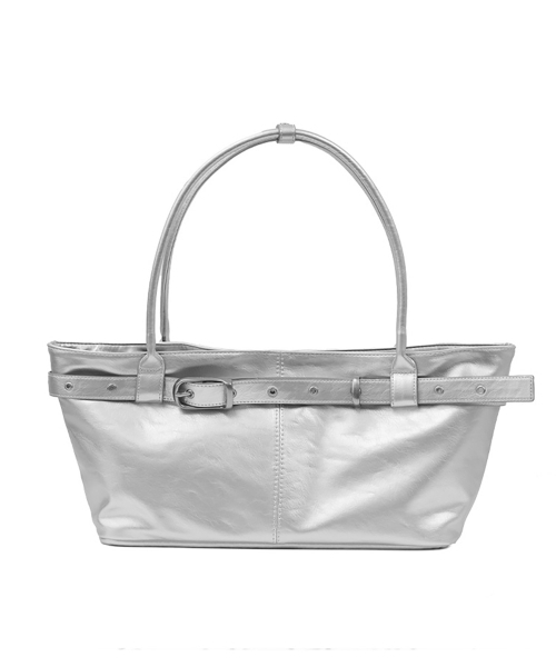 YEOMIMの「belted boat bag (silver)(ショルダーバッグ・レディース・その他・FREE)」の3枚目の写真