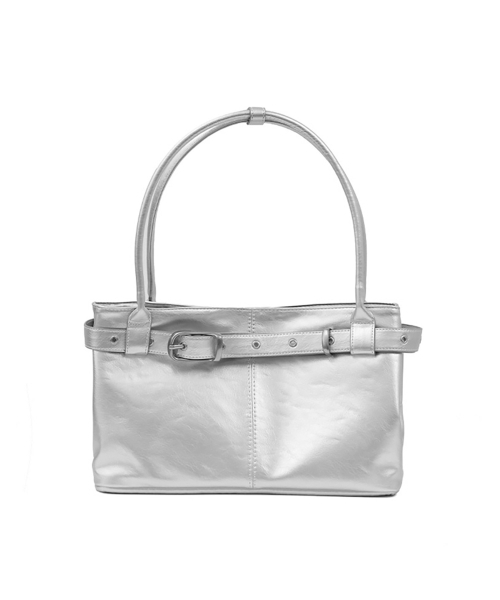 YEOMIMの「belted boat bag (silver)(ショルダーバッグ・レディース・その他・FREE)」の4枚目の写真