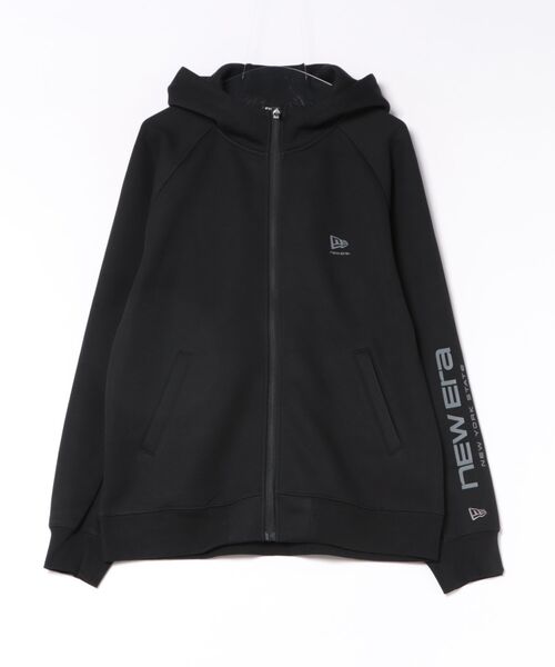 NEW ERA（ニューエラ）の「NEW ERA/ニューエラ PA TC SW ZH BRD LOGO ジップアップ パーカー 15135396/15135397（パーカー・メンズ・ブラック/グレー・XL/L/M）」の2枚目の写真