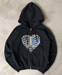 WISH FOR EVER（ウィッシュフォーエバー）の「SPECIAL BORN HEART ZIP HOODIE/スペシャルボーンハートジップフーディ（パーカー）」