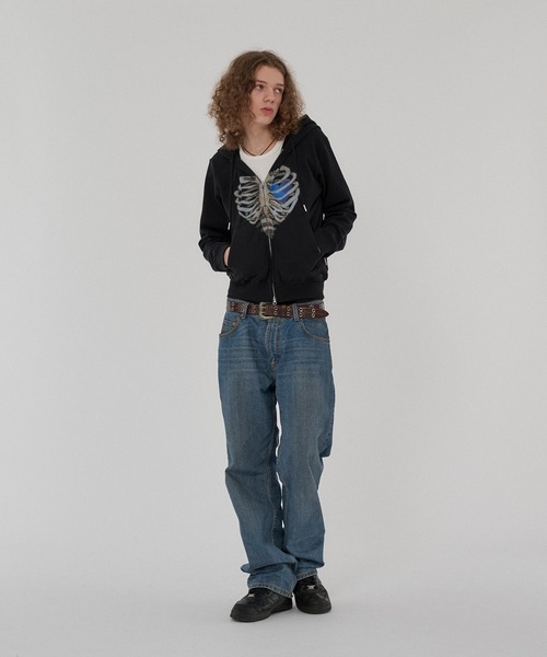 WISH FOR EVER(ウィッシュフォーエバー)の「SPECIAL BORN HEART ZIP HOODIE/スペシャルボーンハートジップフーディ(パーカー・メンズ・ブラック×レッド/グレー/エメラルド/パープル/ブラウン/ネイビー系/ブラック×ブルー/ネイビー系1・SMALL/MEDIUM/LARGE)」の18枚目の写真