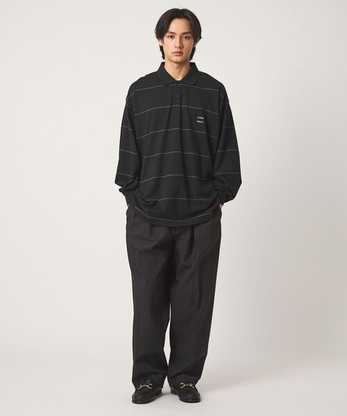 CITEN（シテン）の「＜CITEN＞ピンボーダーポロシャツ（ポロシャツ・メンズ・ブラック/ホワイト/ネイビー・L/M）」の12枚目の写真